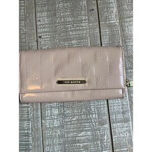STEVE MADDEN Women's Multifunction Wallet Beige BLADEE‎ Sign Card Holder
